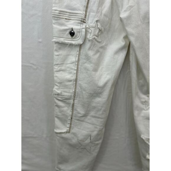 Cute Oli & Hali White Denim Jeans with Stars - Picture 10 of 13